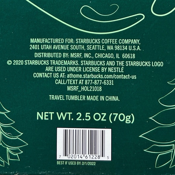 NWT Starbucks Green Thermal Traveler Mug Gift Set - Picture 8 of 9